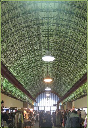 La bóveda en cristal y hirro de estilo modernista de la Estación de Chamartín